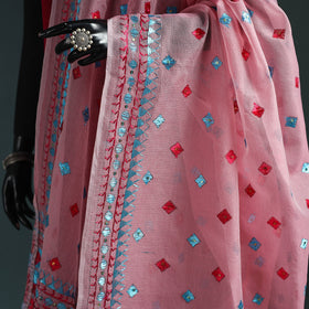 Kota doria silk hand embroidered chapa work phulkari