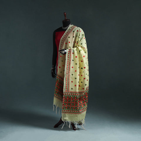 Kota doria silk hand embroidered chapa work phulkari