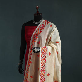 Kota doria silk hand embroidered chapa work phulkari