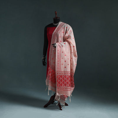 Kota doria silk hand embroidered chapa work phulkari