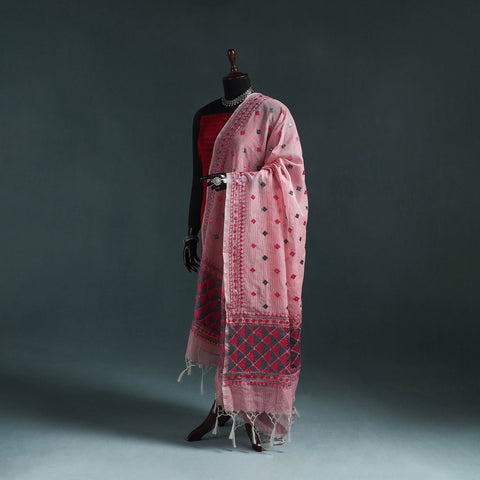 Kota doria silk hand embroidered chapa work phulkari