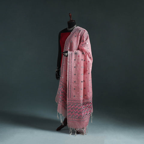 Kota doria silk hand embroidered chapa work phulkari