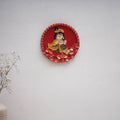 Krishna - handpainted clay art wall frame 10 - handcrafted