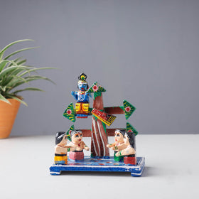 Buy Krishna Leela - Handpainted Wooden Home Decor Item Online in India  l iTokri.com