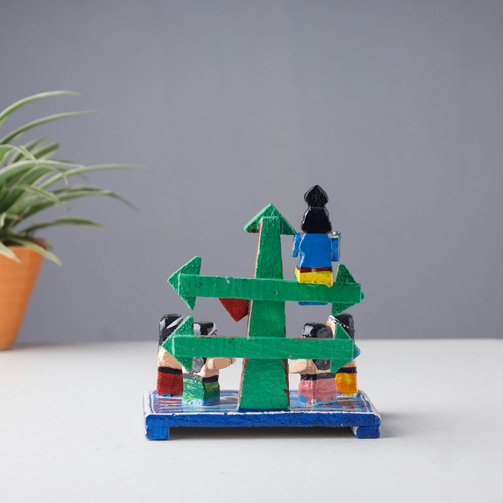 Buy Krishna Leela - Handpainted Wooden Home Decor Item Online in India  l iTokri.com