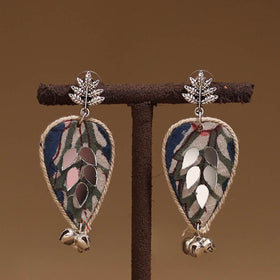 Kritika mirror & ghungroo work gs fabart handmade earrings