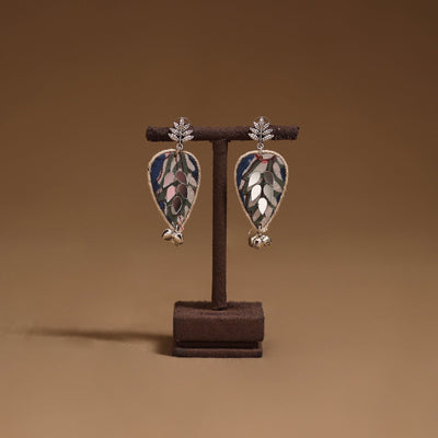 Kritika mirror & ghungroo work gs fabart handmade earrings