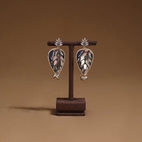 Kritika mirror & ghungroo work gs fabart handmade earrings