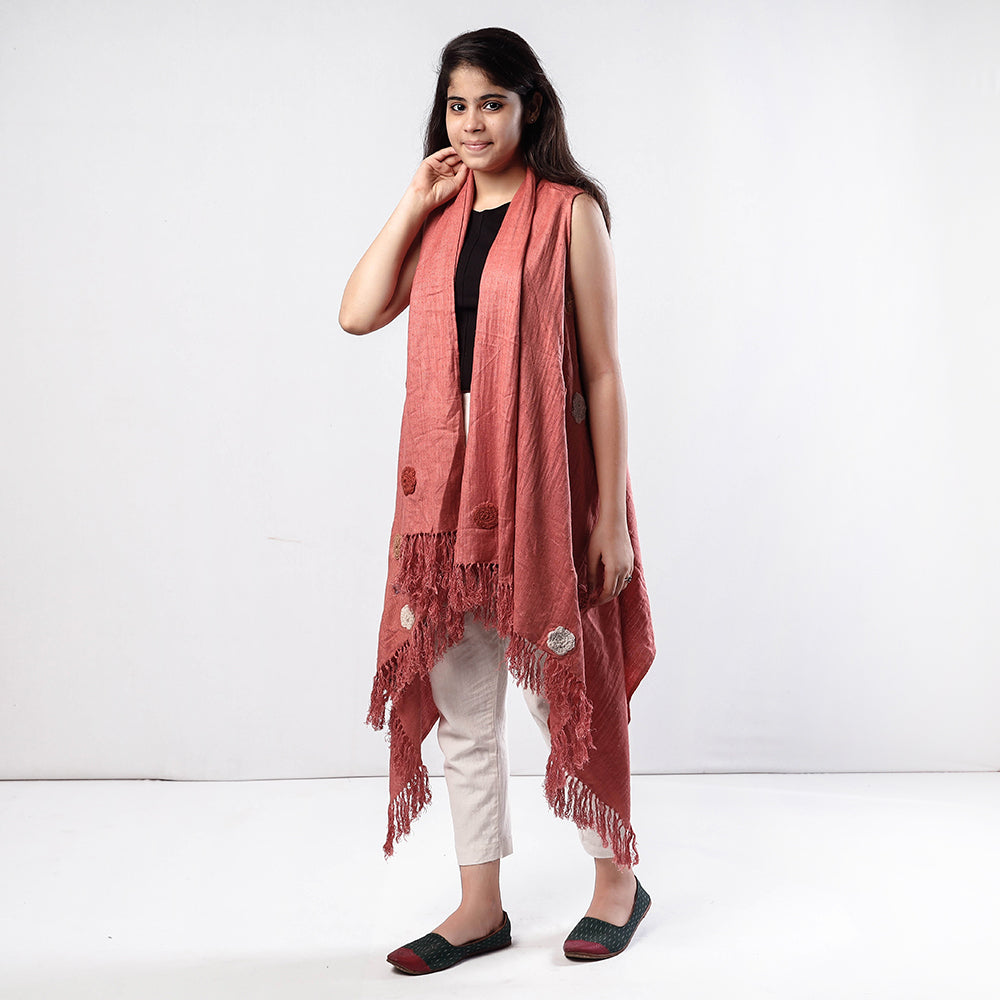  Kullu Karishma Handwoven Angora & Merino Wool Knitted Wrap  