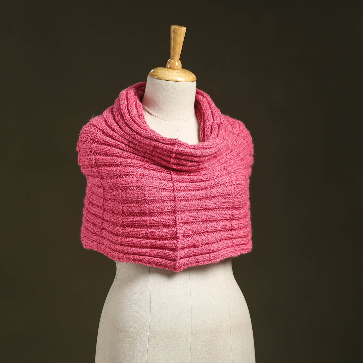 Kumaun hand knitted woollen cowl 40 - handcrafted