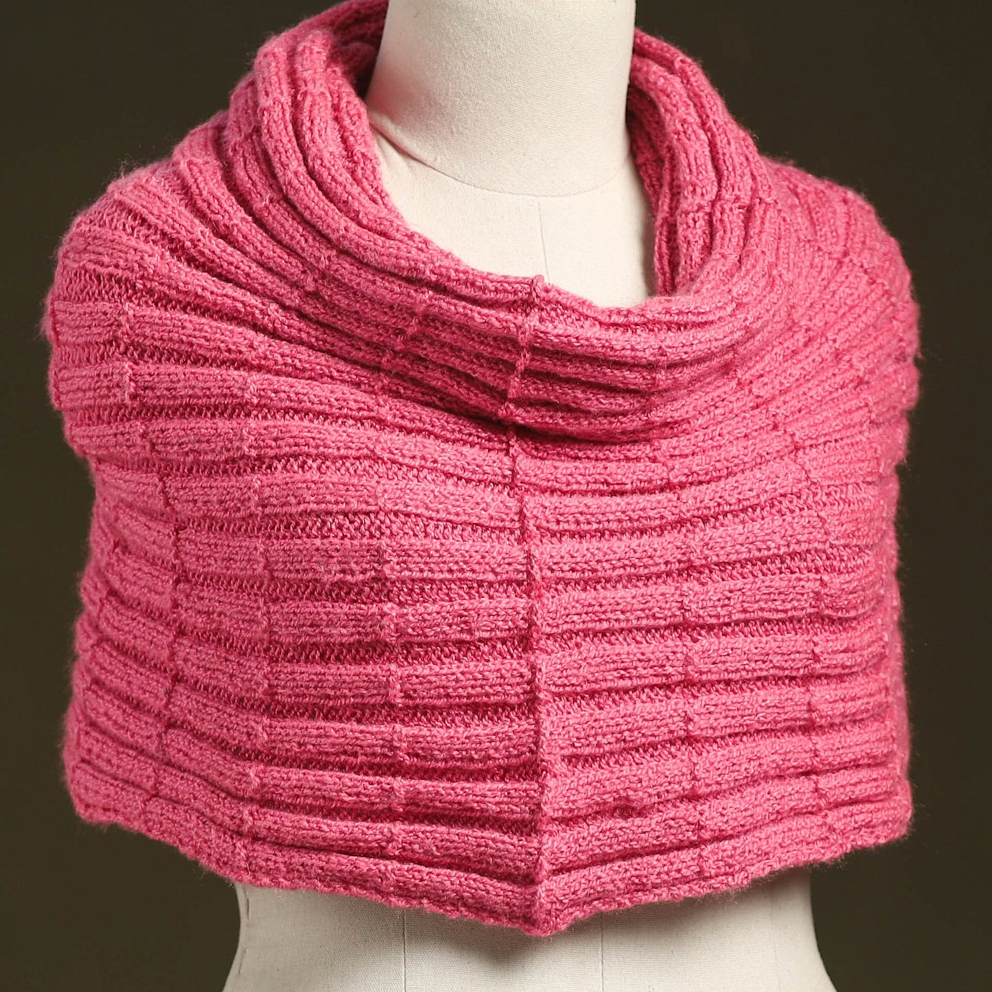 Kumaun hand knitted woollen cowl 40 - handcrafted
