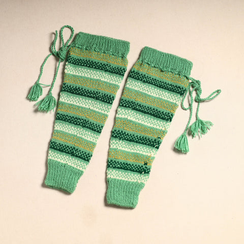Kumaun hand knitted woollen leg warmer 18 - handcrafted