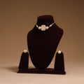 Kundan work choker necklace set 32 - handcrafted