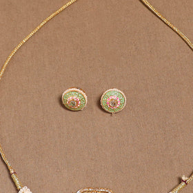 Kundan work choker necklace set 32 - handcrafted