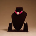 Kundan work choker necklace set 36 - handcrafted