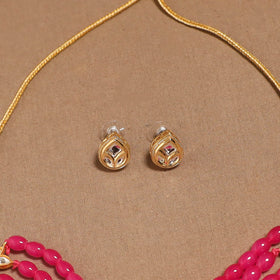 Kundan work choker necklace set 36 - handcrafted