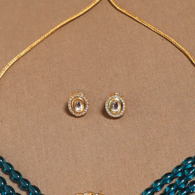 Kundan work choker necklace set 40 - handcrafted