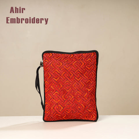  Kutch Ahir Embroidery Silk Tablet Pouch 