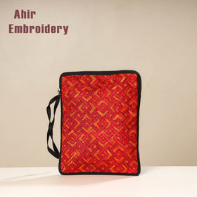  Kutch Ahir Embroidery Silk Tablet Pouch 