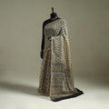Kutch ajrakh hand block print natural dyed kota doria