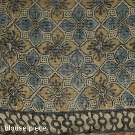 Kutch ajrakh hand block print natural dyed kota doria