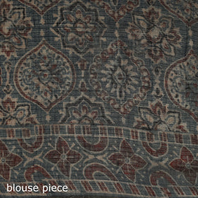 Kutch ajrakh hand block print natural dyed kota doria