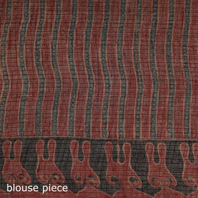 Kutch ajrakh hand block print natural dyed kota doria