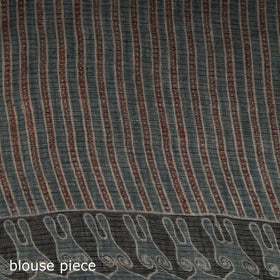 Kutch ajrakh hand block print natural dyed kota doria