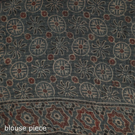 Kutch ajrakh hand block print natural dyed kota doria