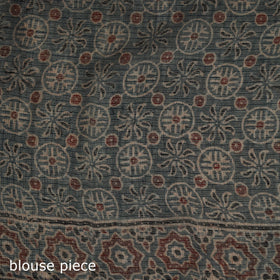Kutch ajrakh hand block print natural dyed kota doria