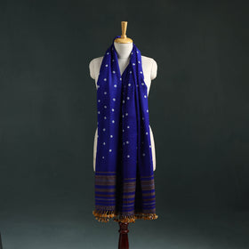 Kutch bandhani tie-dye handwoven merino wool shawl 06