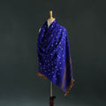 Kutch bandhani tie-dye handwoven merino wool shawl 06