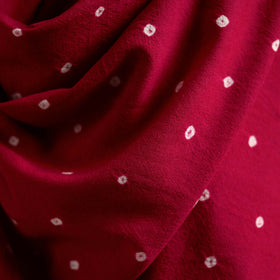 Kutch bandhani tie-dye handwoven merino wool shawl 08