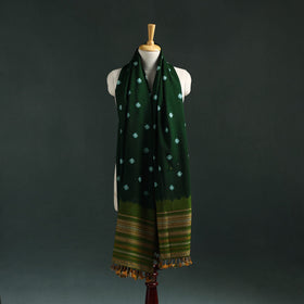 Kutch bandhani tie-dye handwoven merino wool shawl 09