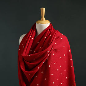Kutch bandhani tie-dye handwoven merino wool shawl 13