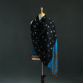 Kutch bandhani tie-dye handwoven merino wool shawl 17