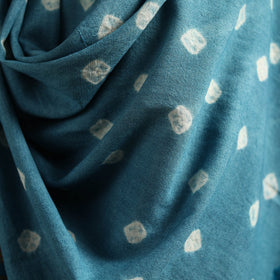 Kutch bandhani tie-dye handwoven merino wool shawl 19