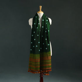 Kutch bandhani tie-dye handwoven merino wool shawl 20