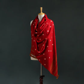 Kutch bandhani tie-dye handwoven merino wool shawl 27