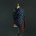 Kutch bandhani tie-dye handwoven merino wool shawl 29