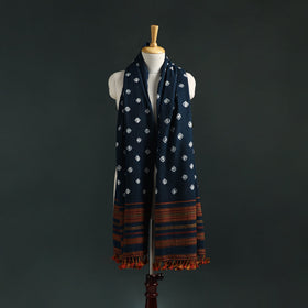 Kutch bandhani tie-dye handwoven merino wool shawl 29