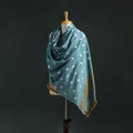 Kutch bandhani tie-dye handwoven merino wool shawl 32