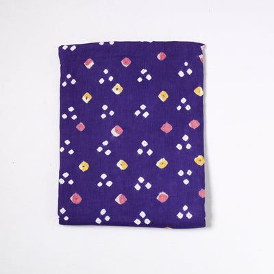  Kutch Bandhani Tie-Dye Satin Cotton Precut Fabric 01 