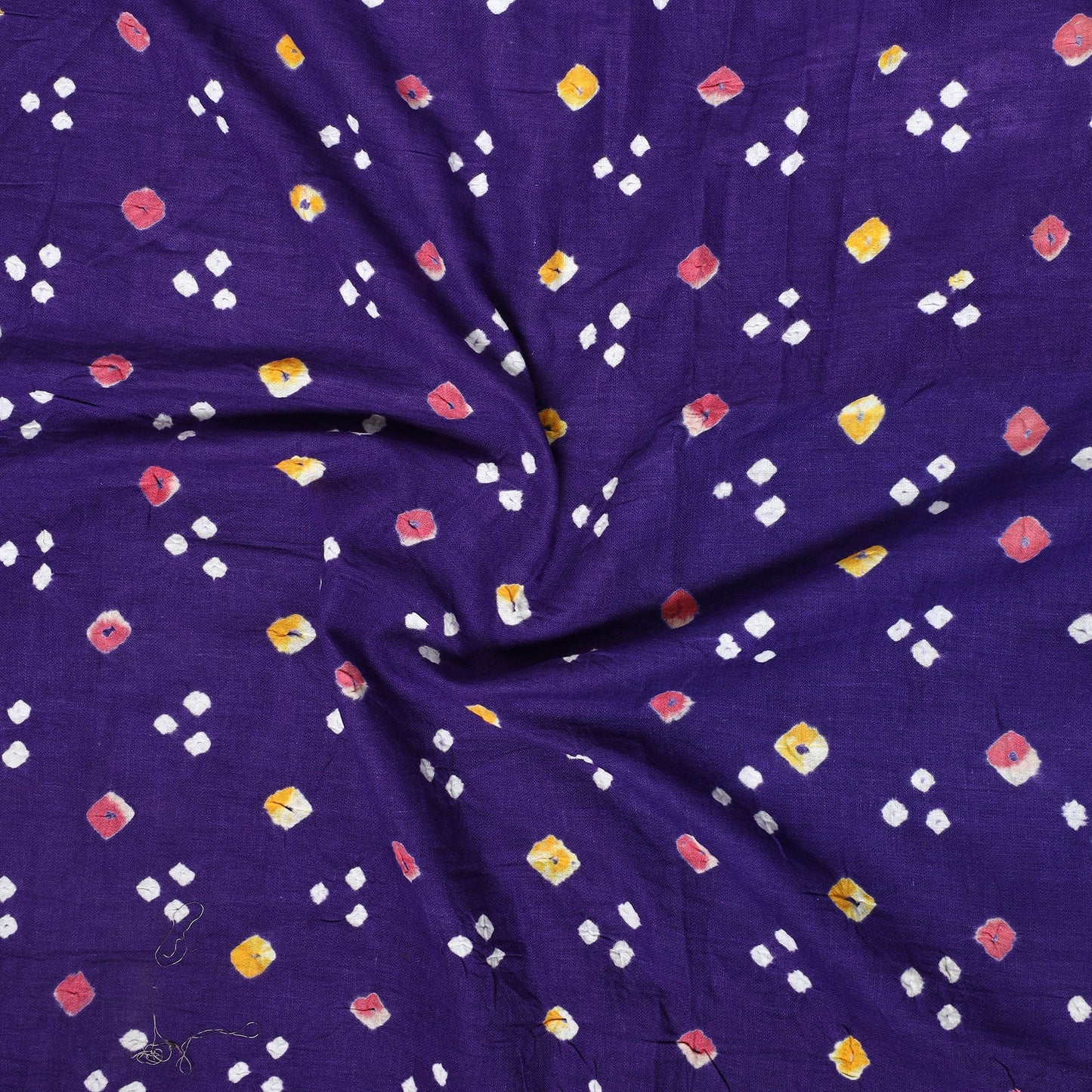  Kutch Bandhani Tie-Dye Satin Cotton Precut Fabric 01 