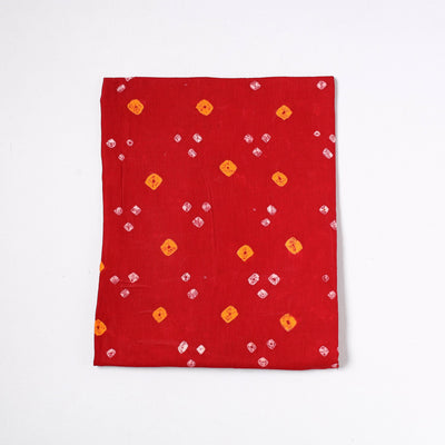 Kutch Bandhani Tie-Dye Satin Cotton Precut Fabric 01 