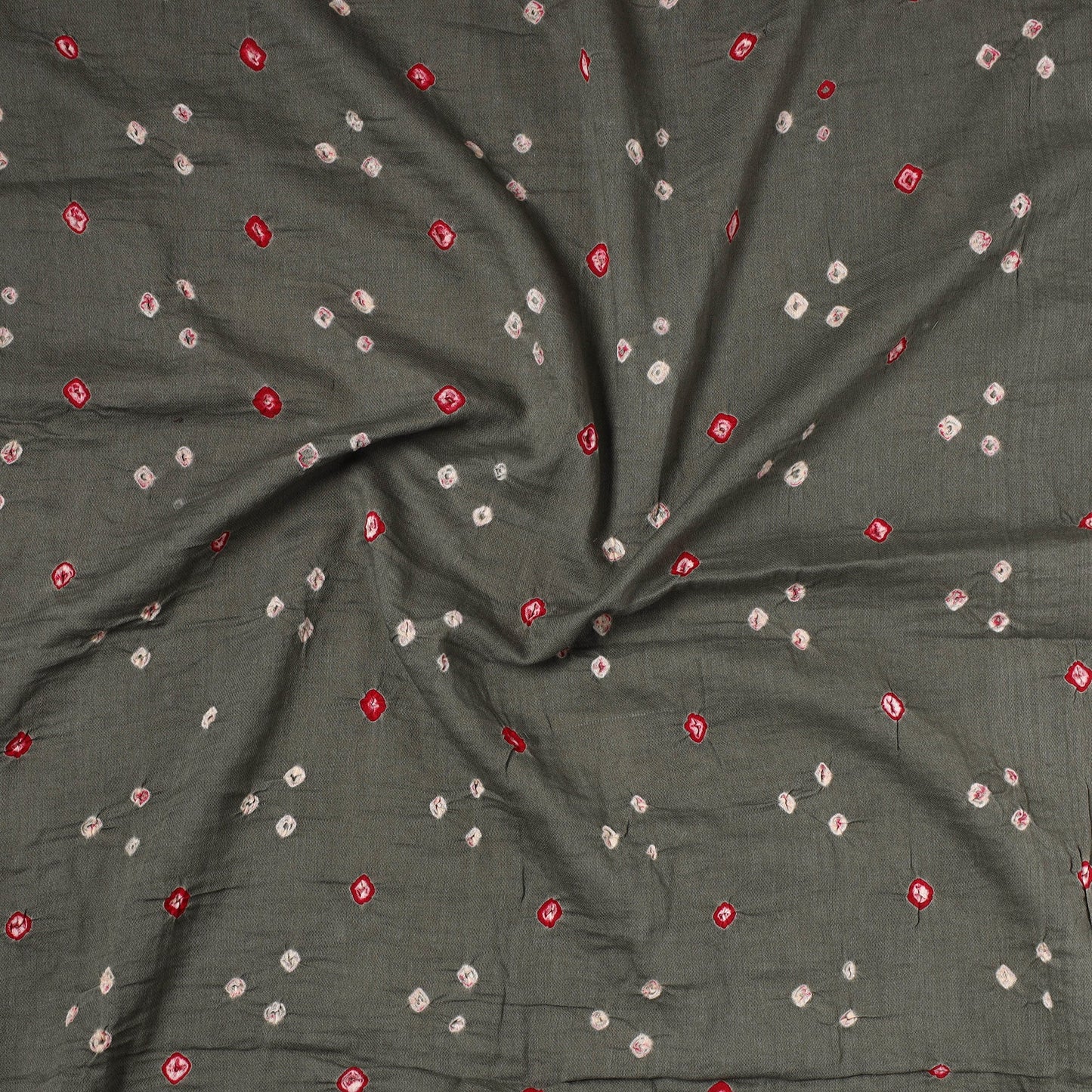  Kutch Bandhani Tie-Dye Satin Cotton Precut Fabric 01 