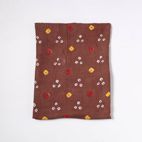  Kutch Bandhani Tie-Dye Satin Cotton Precut Fabric 01 
