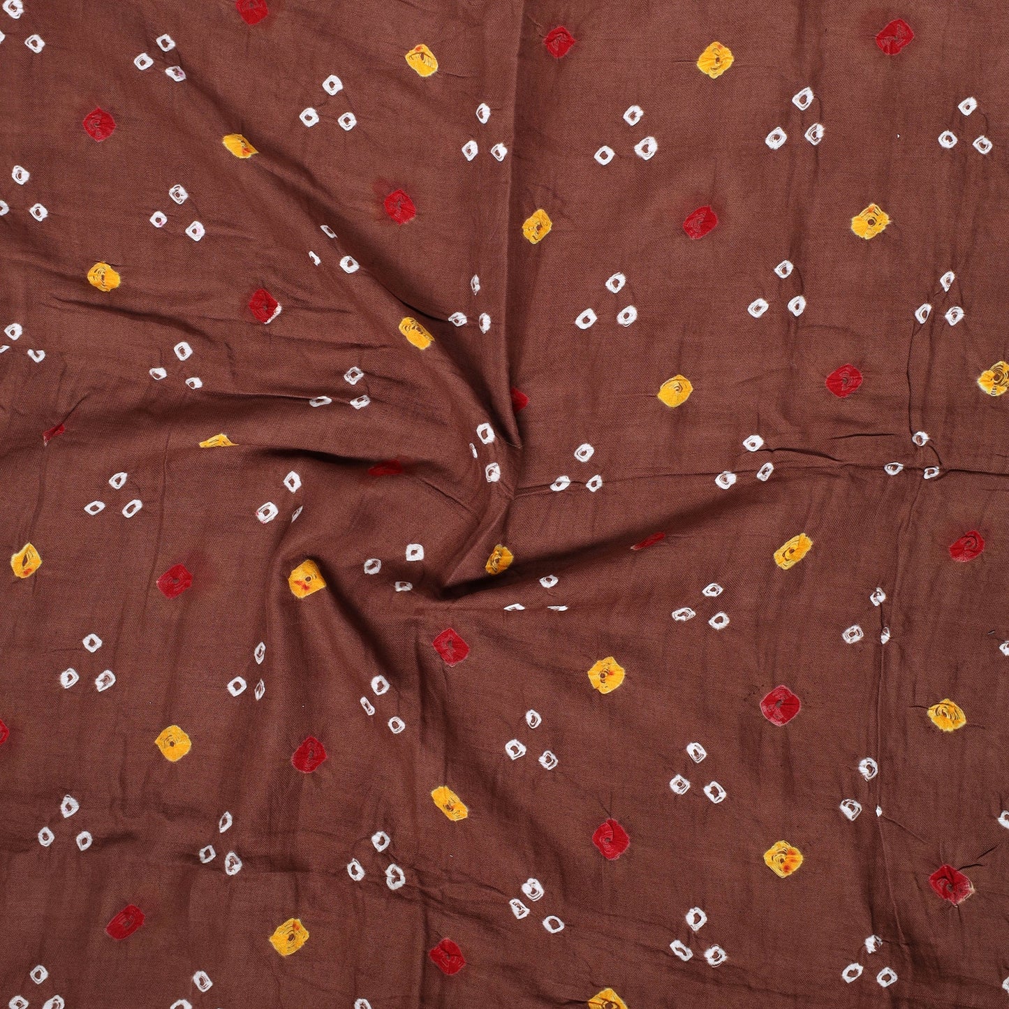  Kutch Bandhani Tie-Dye Satin Cotton Precut Fabric 01 