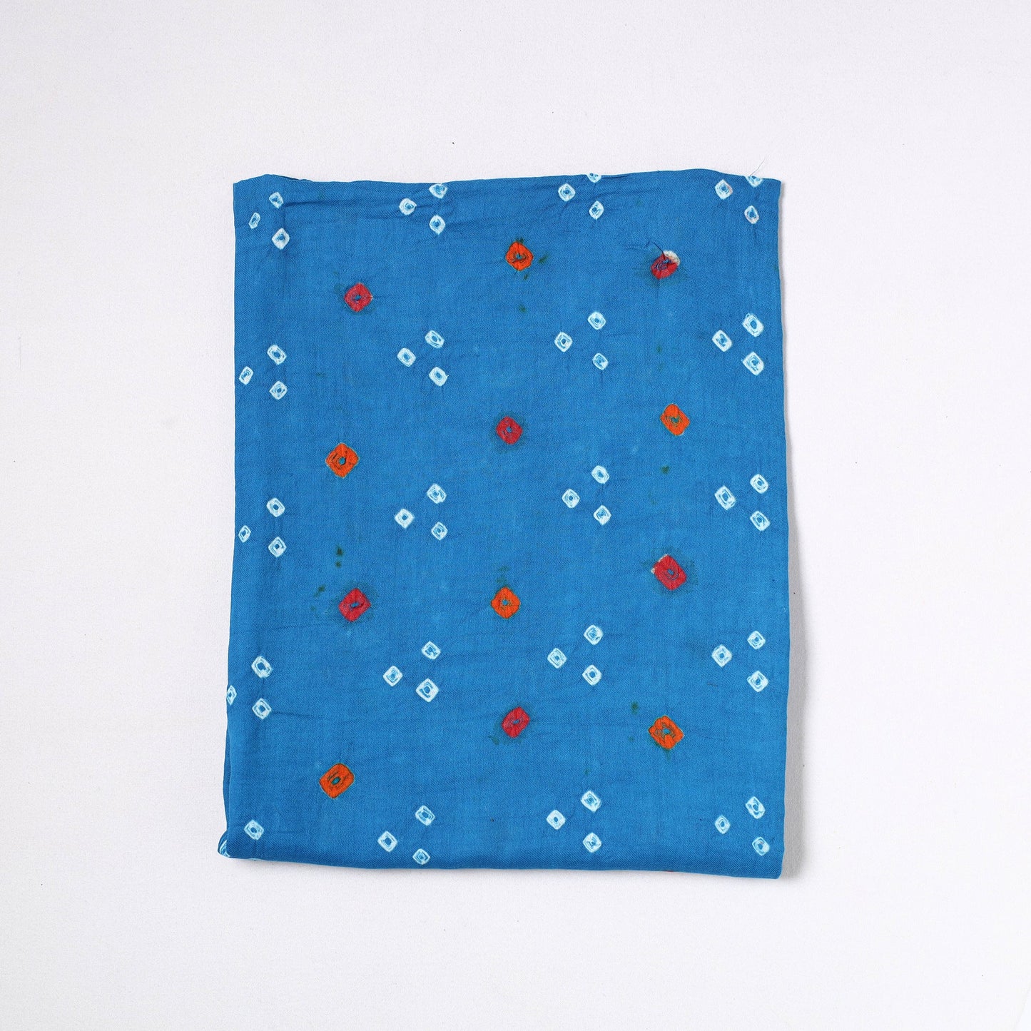  Kutch Bandhani Tie-Dye Satin Cotton Precut Fabric 01 