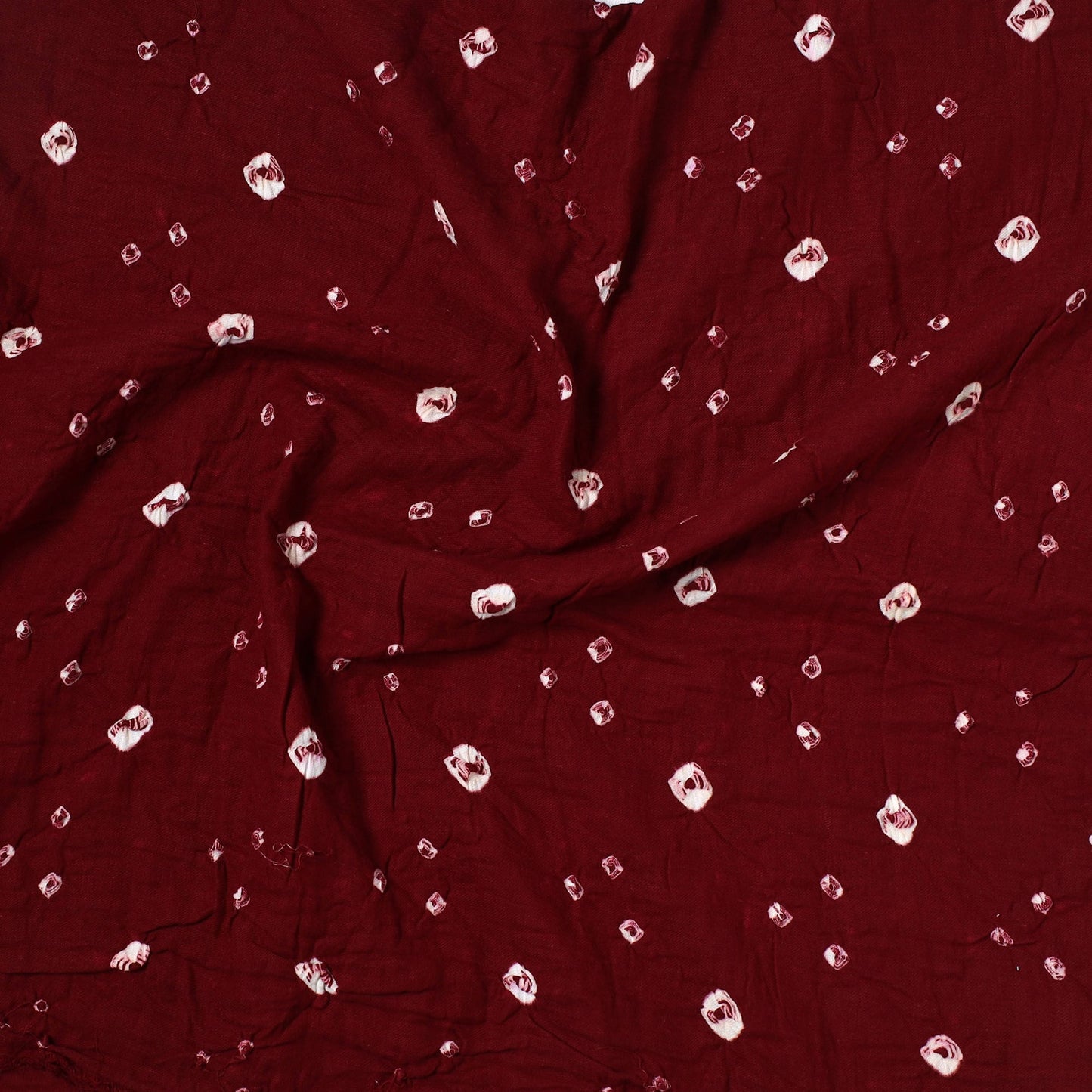  Kutch Bandhani Tie-Dye Satin Cotton Precut Fabric 01 
